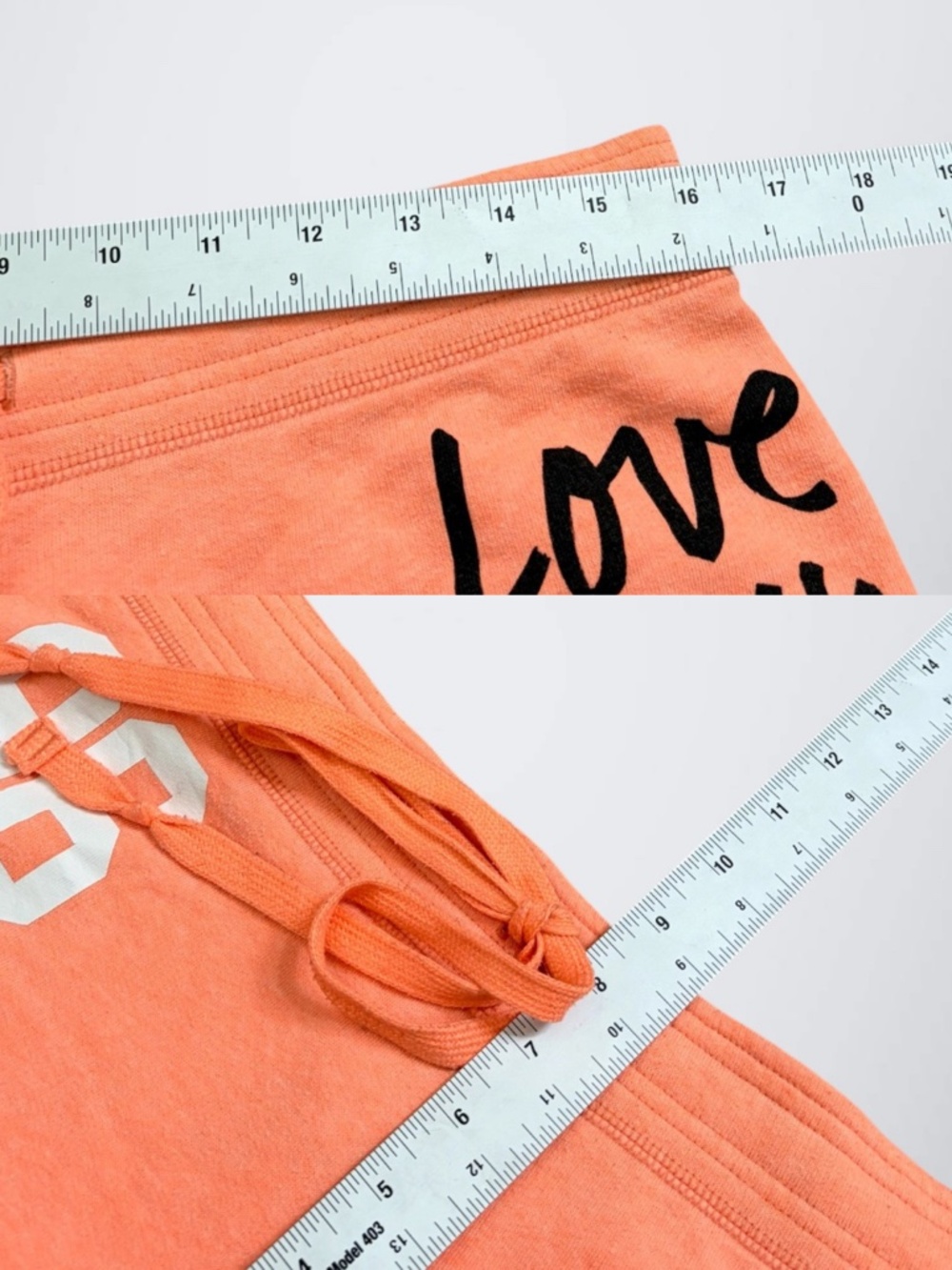 Early 2000s VS PINK Peach Booty Micro Mini Shorts - Picture 7 of 7